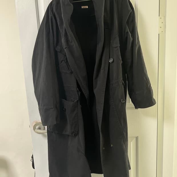 캐피탈 링코트 롱버전 블랙