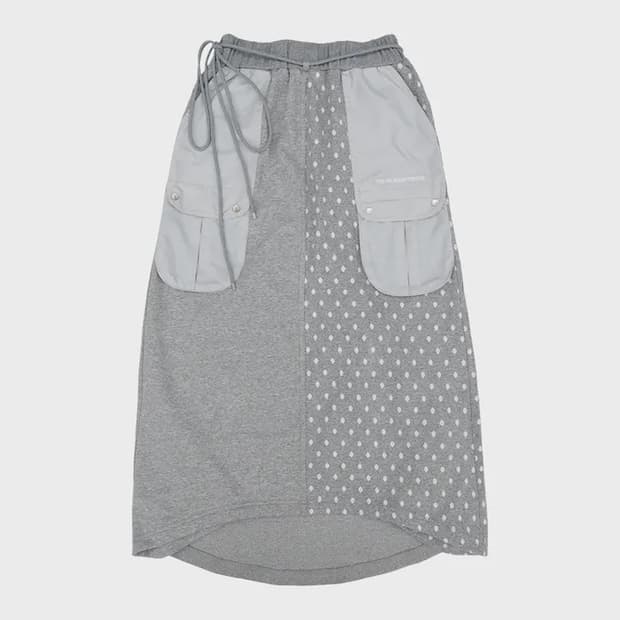 도트 믹스드 맥시 스커트 DOT MIXED MAXI SKIRT
