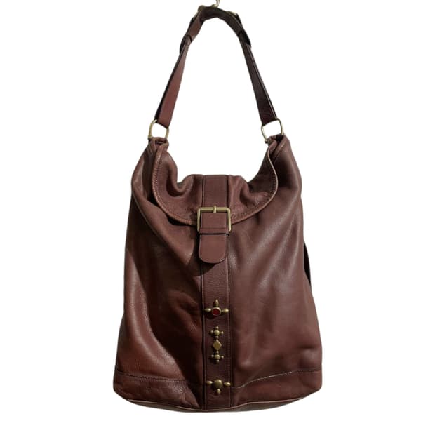 랄프로렌 레더 에스닉 빈티지 호보백 더블알엘 x