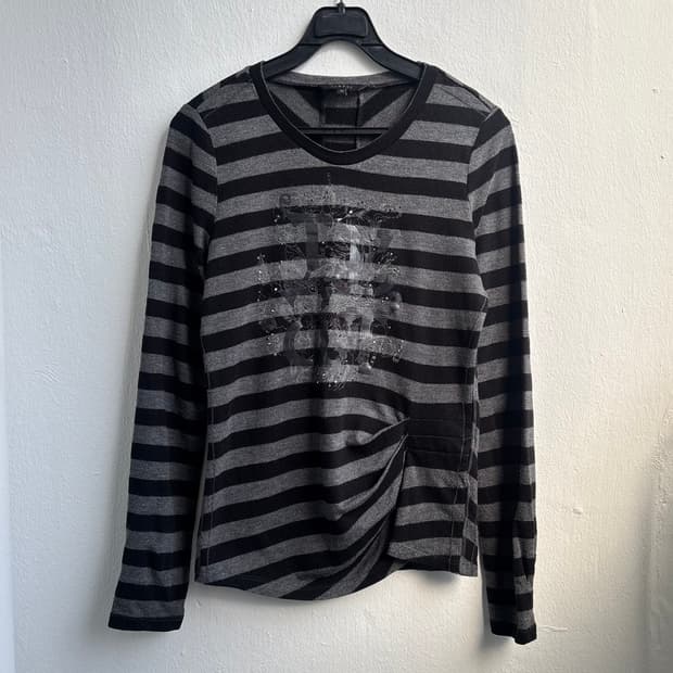Tomboy Stripe Graphic Long Sleeve