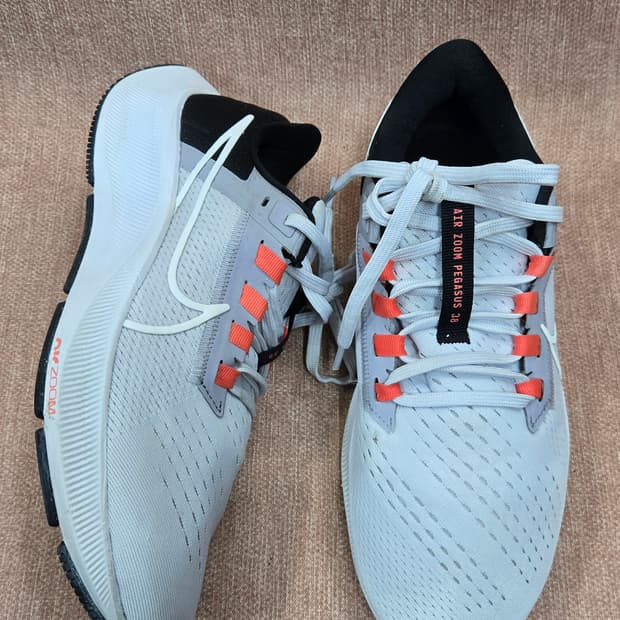 나이키 240mm-  에어 줌 페가수스 38 회색 오렌지