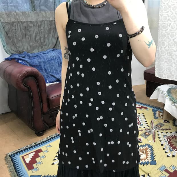 플라워패턴 롱 슬리브리스 (Z1028)