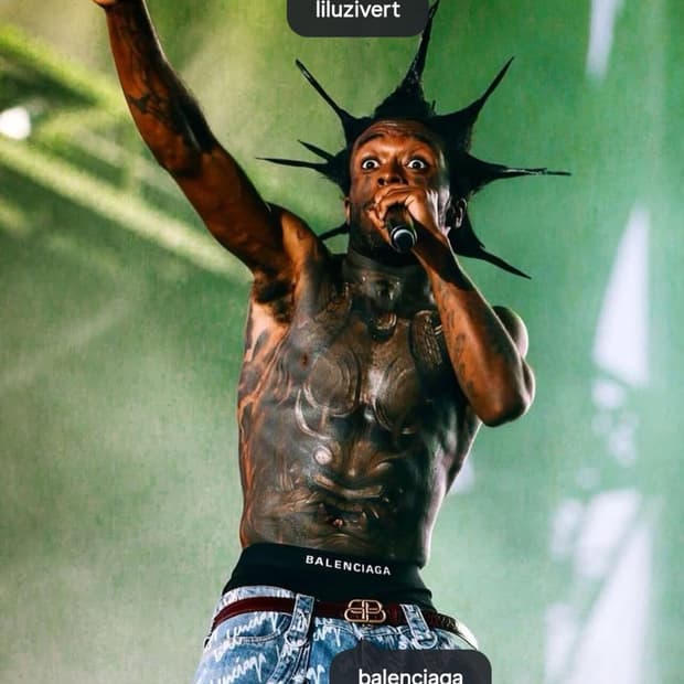 Balenciaga BB Silver-tone Belt black