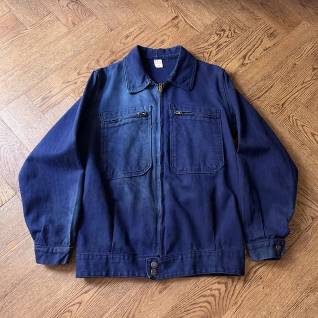 [M]Le Mont Carmel 썬페이딩 메카닉 프렌치 워크자켓