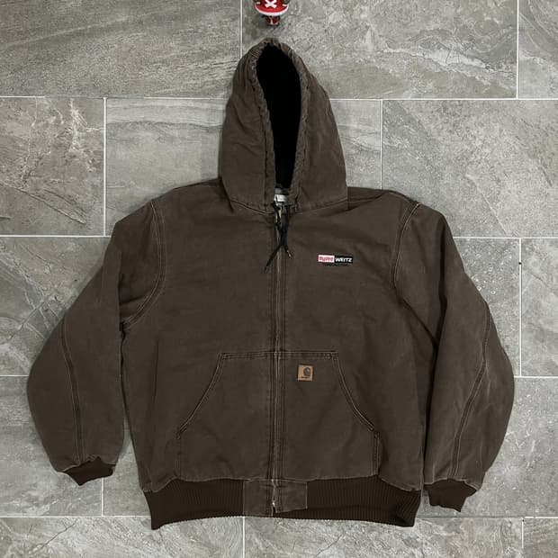 (XL)칼하트 덕 액티브 후드자켓 J130 CHT 체스트넛
