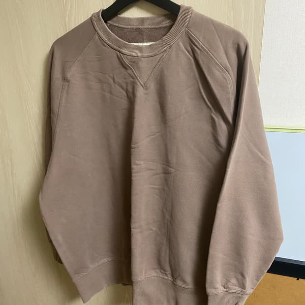 포터리 맨투맨 브라운 3사이즈