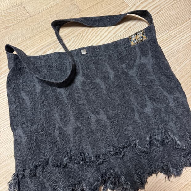 캐피탈 12온즈 맥파이 데님 메디슨 백 라지 블랙