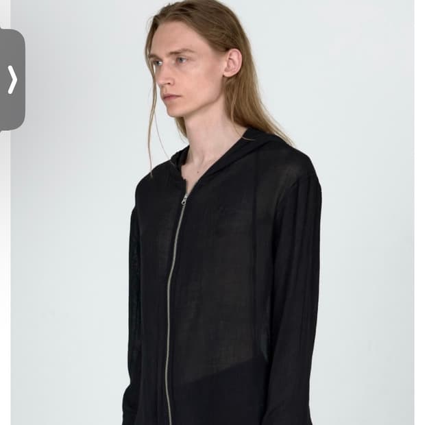 MPa VEIL CREPE HOODED ZIP JACKET (BLACK)