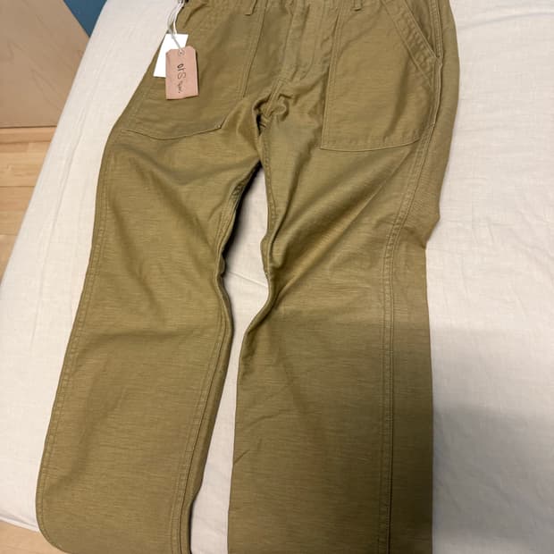 오어슬로우 퍼티그 팬츠 카키 판매