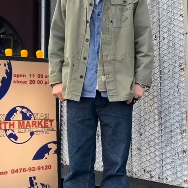 버즈릭슨 USMC M-1944 헤링본 유틸리티 자켓 (xl)