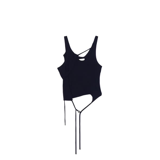 AE Synctx Trimmed Sleeveless Top Black