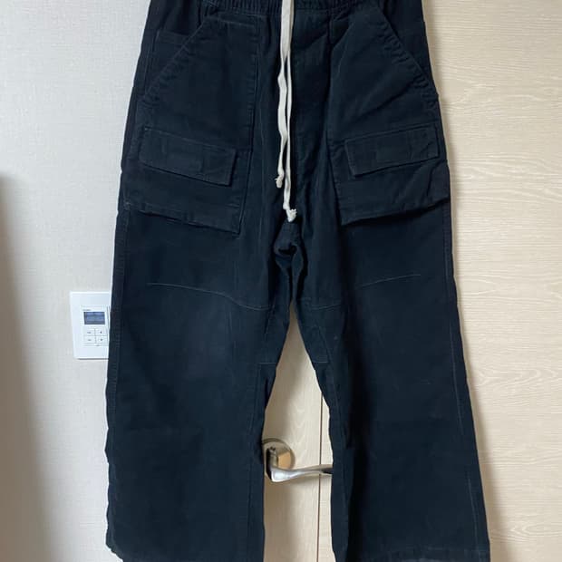 [2] 폴리테루 헤비 프론트 카고 파자마 잉크 블랙