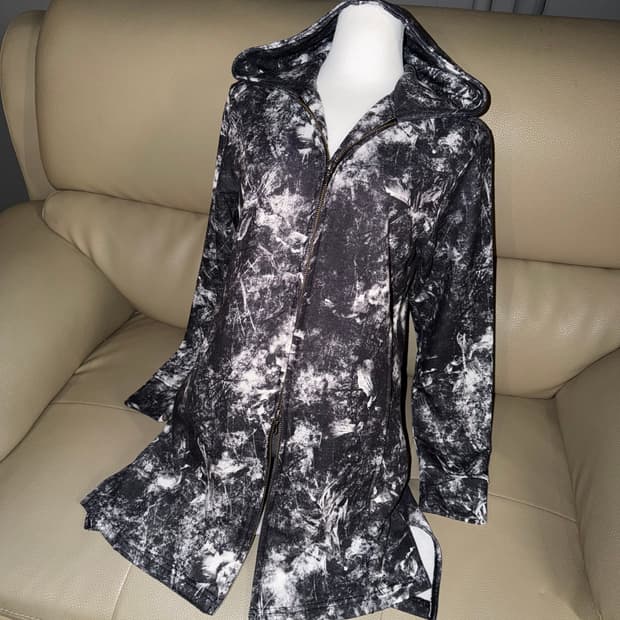 FUGA smoking pattern hood zip-up