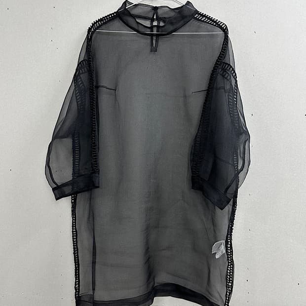 doho y2k 빈티지 시스루 