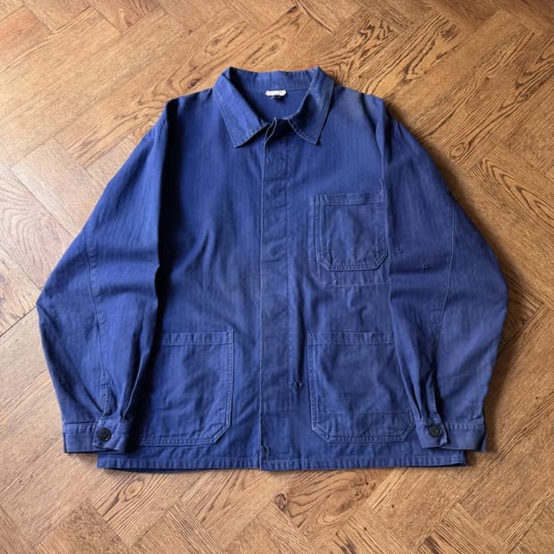 [L]암 포켓 헤링본 트윌 프렌치 워크 자켓