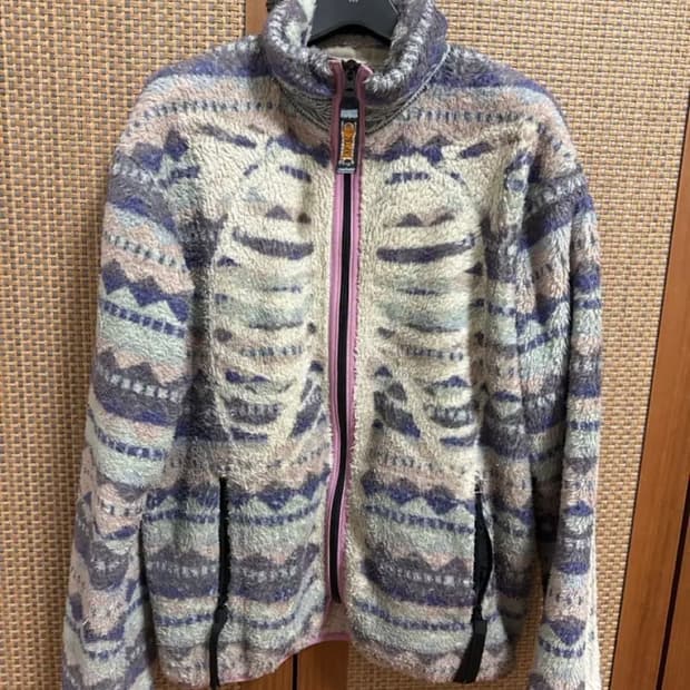 캐피탈 애슐랜드 스트라이프 앤 본 플리스집 블루종 퍼플