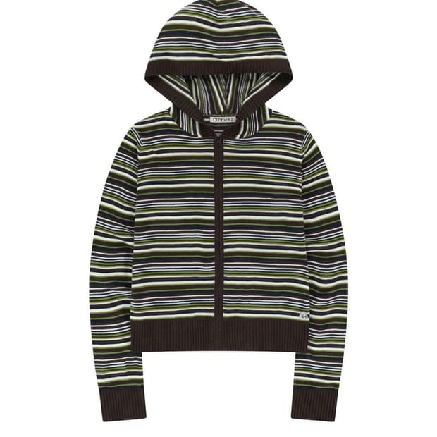 새상품) 코이세이오 스트라이프 니트집업 SOFT KNIT ZIP-UP