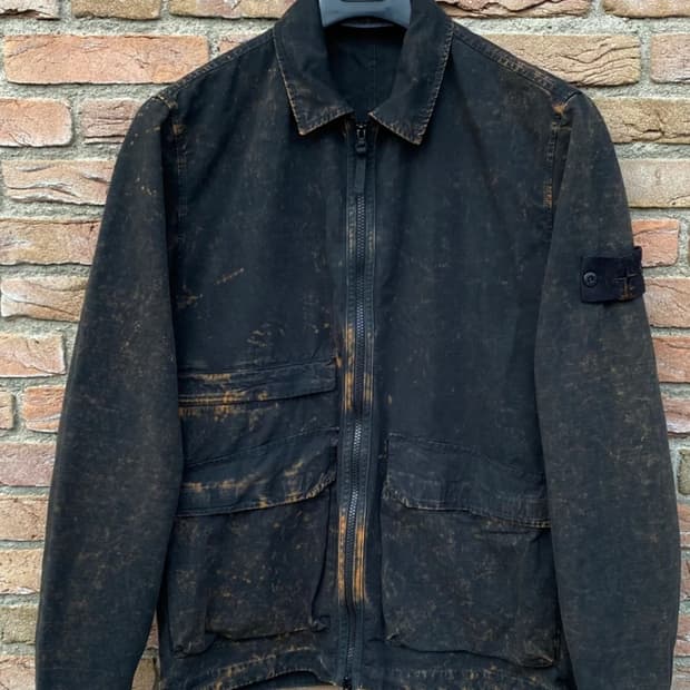 XL스톤아일랜드 고스트피스 오프다이 오버셔츠