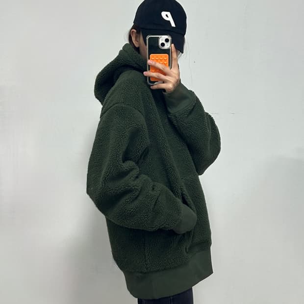 팀버랜드 플리스 풀오버 그린 