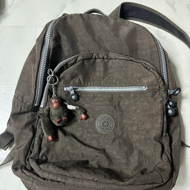 키플링 백팩 브라운