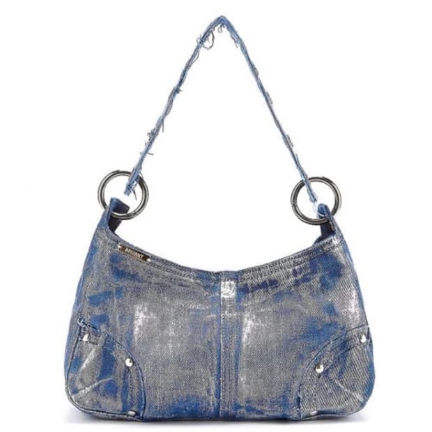 브루앙 데님 숄더백