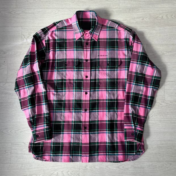 [41] 지방시 오버사이즈 울 체크 셔츠