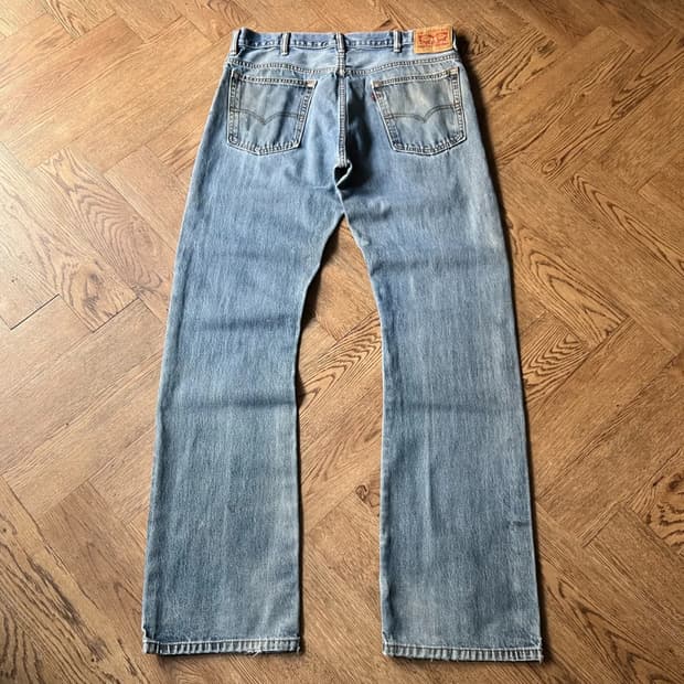 [38]리바이스 517 미디엄블루 플레어진 F4