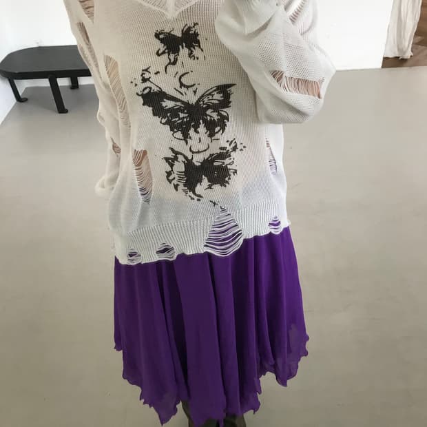 vintage grunge pattern knit