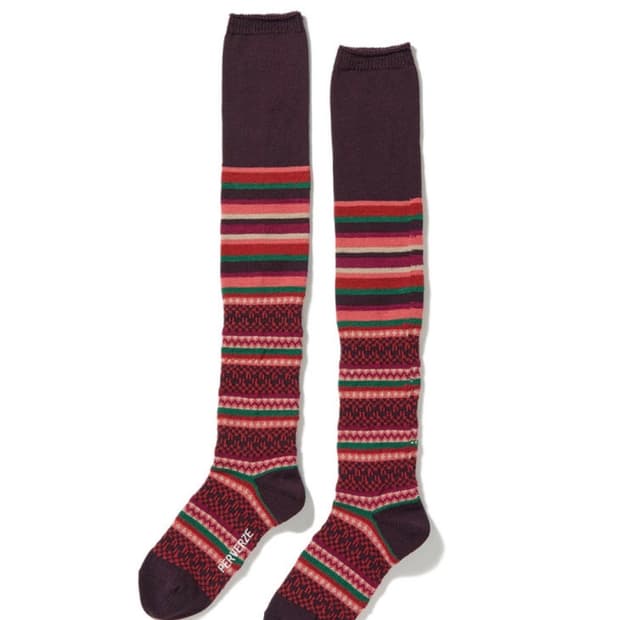 PERVERZE 퍼버즈 보더 노르딕 삭스 레드