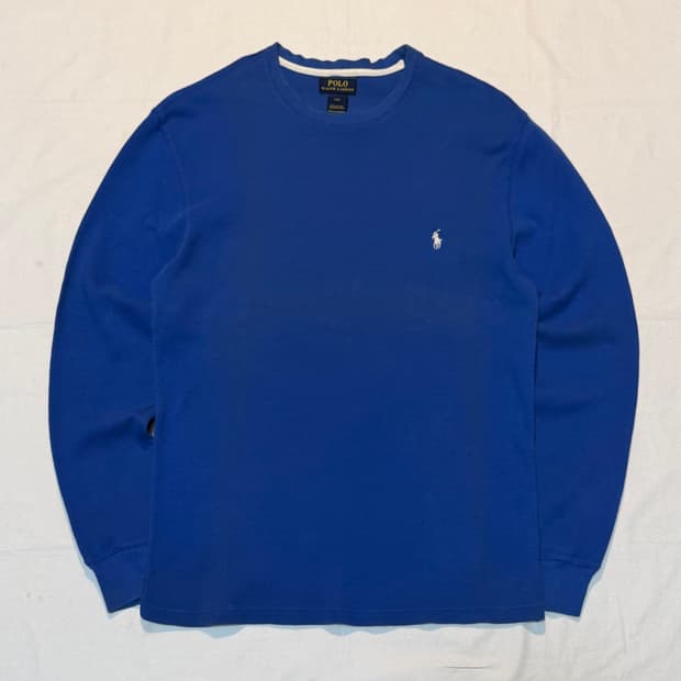 폴로 랄프로렌 와플 써멀 롱슬리브 스카이블루