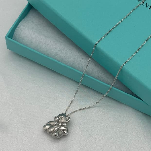 티파니앤코 테디베어 목걸이