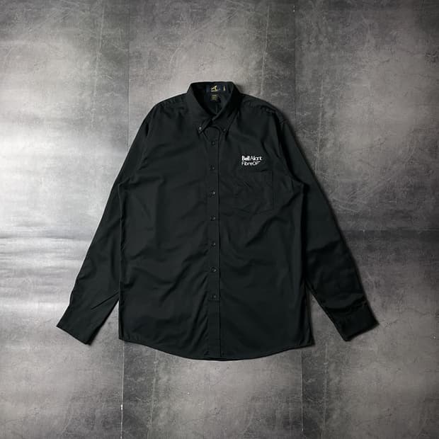 ASH CITY 빈티지 블랙 다운버튼 코튼 셔츠 A00709