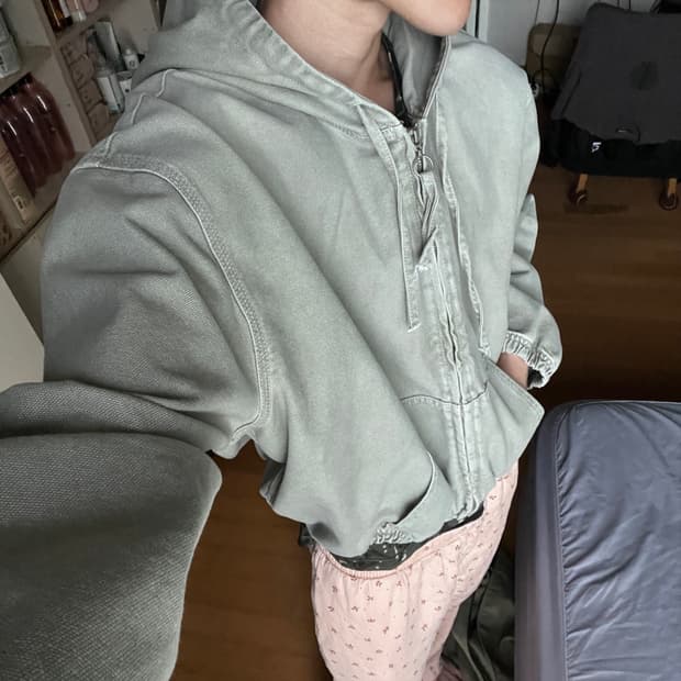 ZARA 데님 후드집업