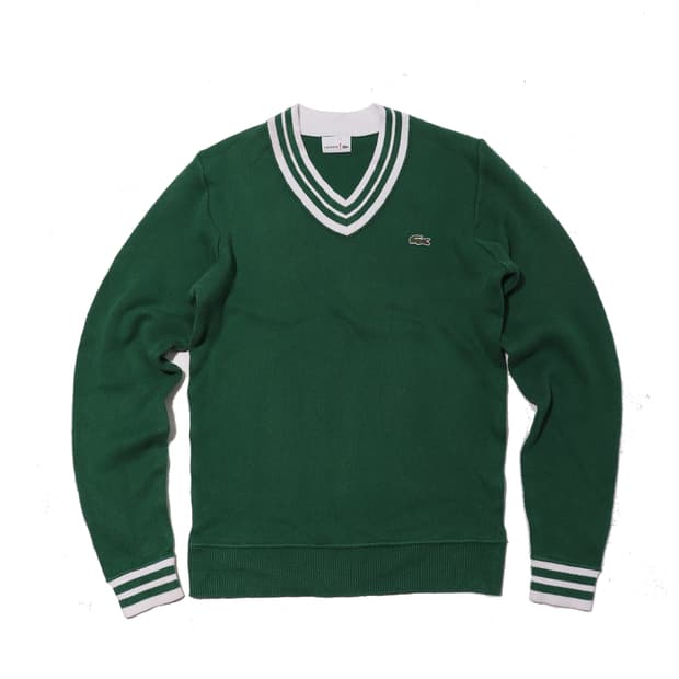 LACOSTE V넥 테니스 니트 size 3