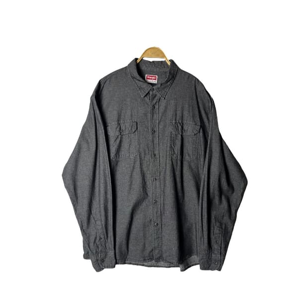 [Wrangler] 렝글러 투포켓 워크 데님셔츠