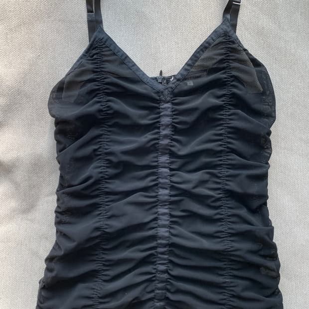 helmutlang 헬무트랭 메쉬 레이스 탑