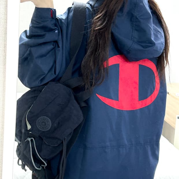 챔피온 빅로고 네이비 돕바