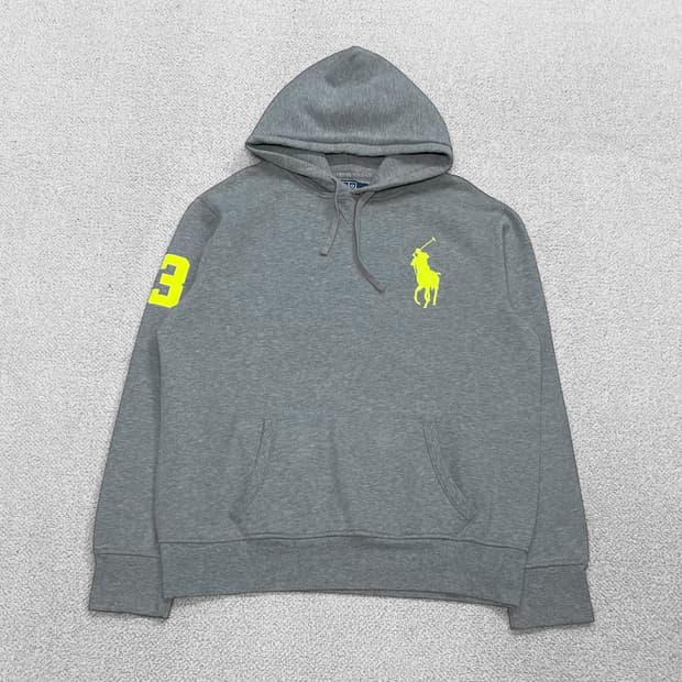 폴로 랄프로렌 빅 포니 후드티 그레이