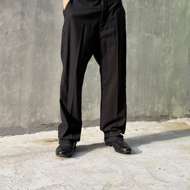 메종 마르지엘라 루즈핏 스트레이트 슬랙스