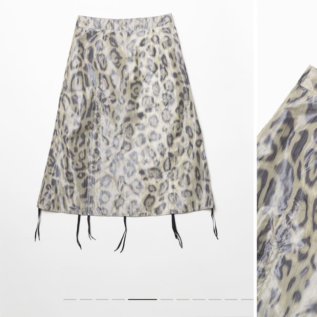 언노운 블루 셔링 스커트 M사이즈 팔아요