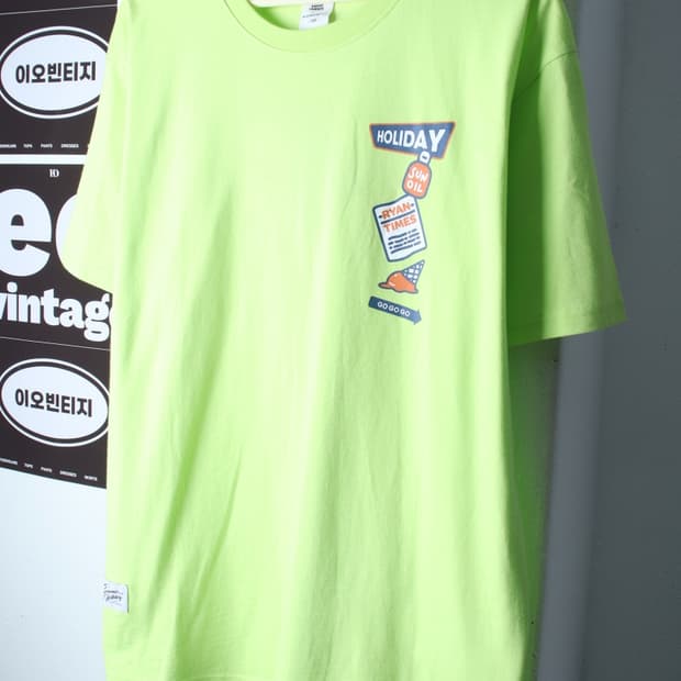 (XL-2XL) 니 반팔 티셔츠 새상품 카카오프렌즈 협업-H36929