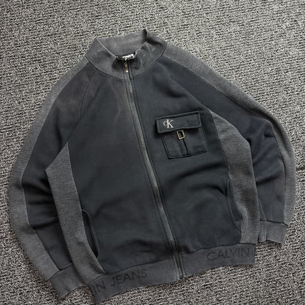 00s 캘빈클라인 테크니컬 포켓 디테일 플리스 자켓 2078