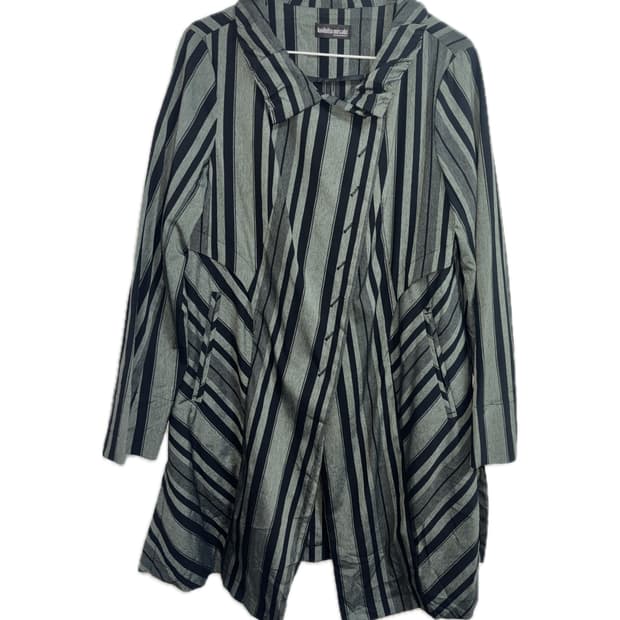 koibito misaki 스트라이프 롱자켓