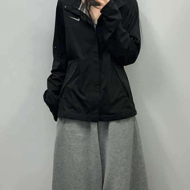 나이키 러닝 블랙 바람막이 자켓 