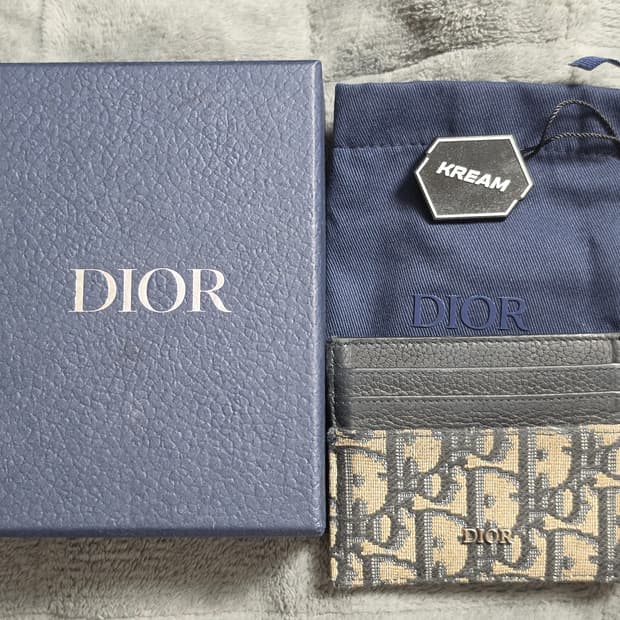 ( 풀구성/크림판)디올 오블리크 카드지갑 그레이 크림