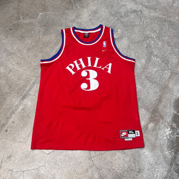 빈티지 Nike NBA 필라델피아 76ers 앨런 아이버슨 져지