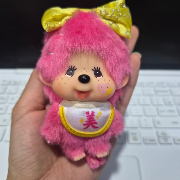 홍콩 핑크 미 키링 새상품 (택o) 코 도색확인