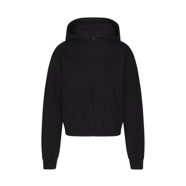 스킴스 슈렁큰 집업 후디 블랙 m