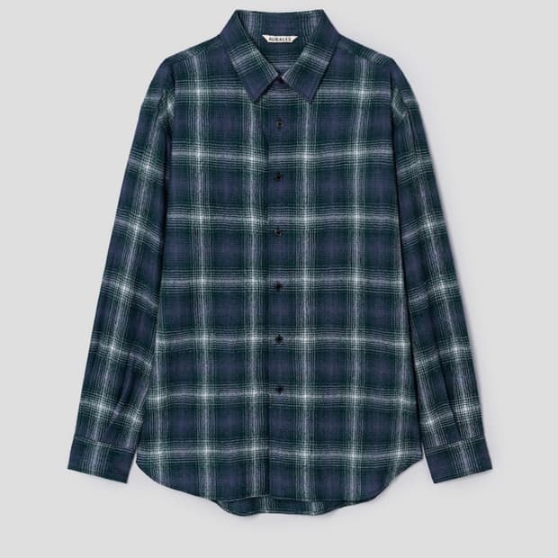 25aw 오라리 에어리울 체크셔츠 5사이즈