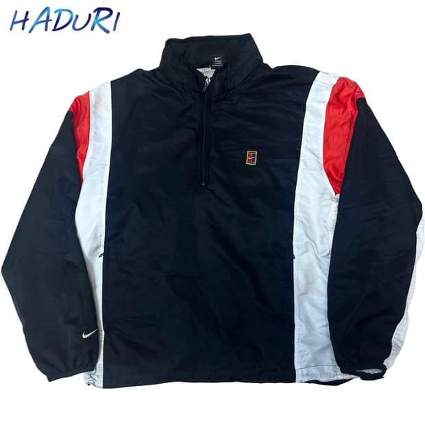 나이키 00s 테니스로고 블랙반집업 105